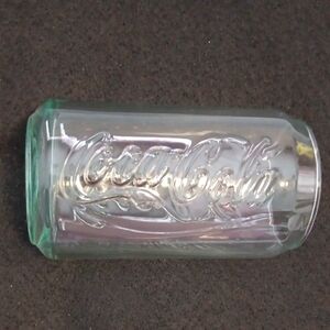 Coca-Cola Embossed Clear Glass Set of 4